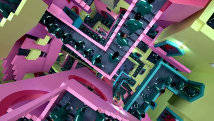 El juego del calamar escalera