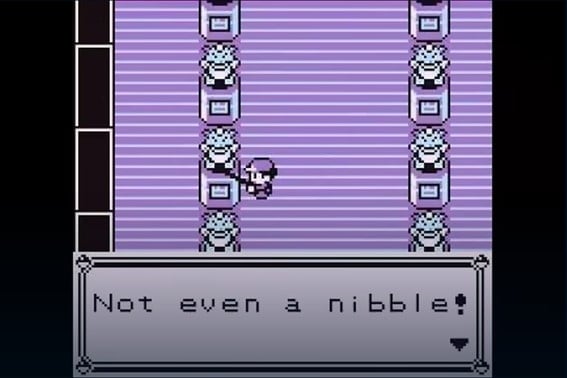 Puedes pescar en los gimnasios de pokemon rojo y azul