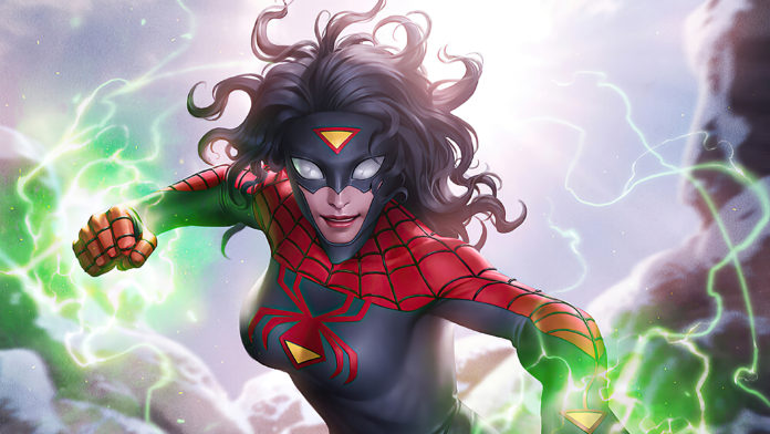 La polémica pose de Spider-Woman se hace realidad en un cosplay body paint La polémica pose de Spider-Woman se hace realidad en un cosplay body paint