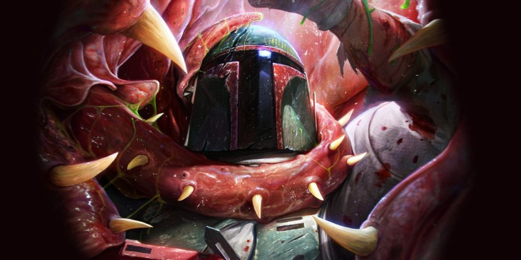 Boba Fett en las tripas del sarlacc