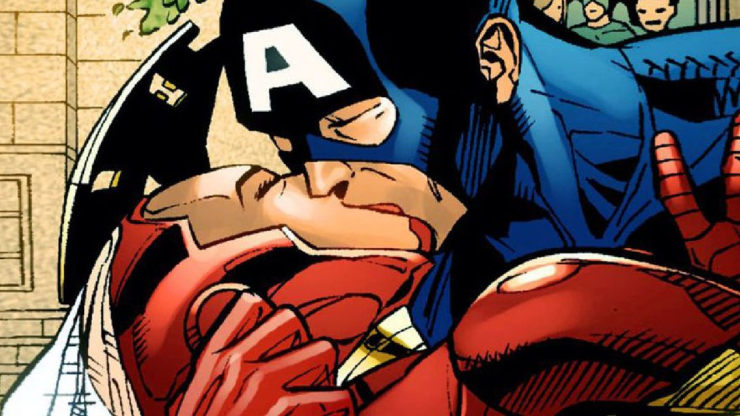 Capitán América besa a Iron (Wo)Man en Civil War alternativa