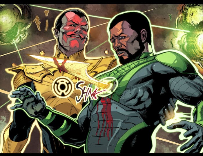 Sinestro mata a John Stewart Injustice año dos