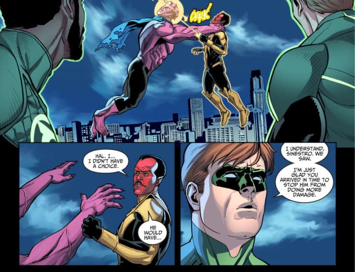 sinesto mata a Despero Injustice Año 2