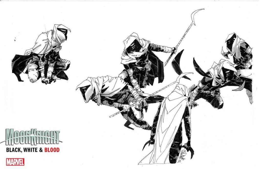 Nuevo Caballero Luna (Moon Knight - Black, White and Blood) - destacada