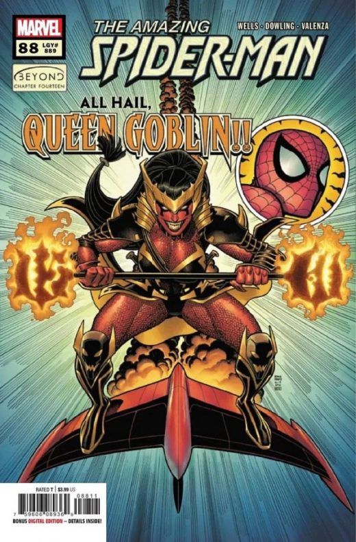 Portada de The Amazing Spider-Man #88 donde veremos el origen de Queen Goblin