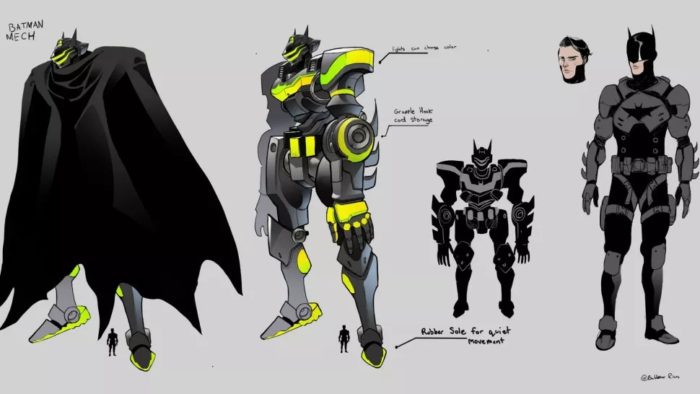 Batman DC Mech, la Liga de la Justicia al estilo Mecha