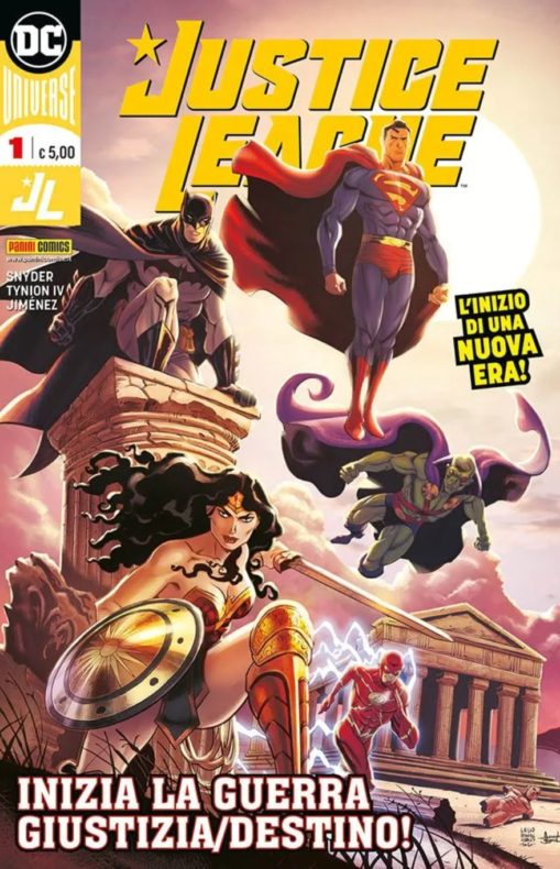 Andrea Sorrentino, Aquaman, Batman, DC, Flash, Francesco Mattina, Gabrielle Dell'Otto, Green Lantern, Harley Quinn, Italia, Lee Bermejo, Leviatán, Liga de la Justicia, Milán, Milo Manara, Módena, Nápoles, Roma, Superman, Verona, Wonder Woman