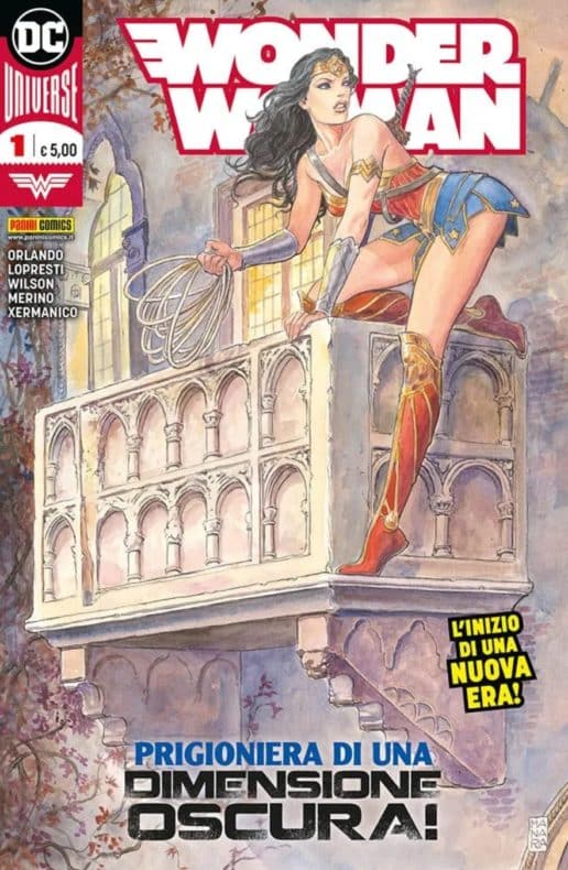 Andrea Sorrentino, Aquaman, Batman, DC, Flash, Francesco Mattina, Gabrielle Dell'Otto, Green Lantern, Harley Quinn, Italia, Lee Bermejo, Leviatán, Liga de la Justicia, Milán, Milo Manara, Módena, Nápoles, Roma, Superman, Verona, Wonder Woman