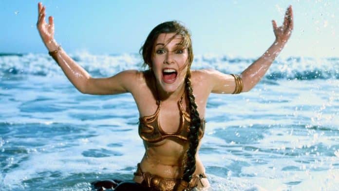 bikini dorado de la princesa Leia - destacada