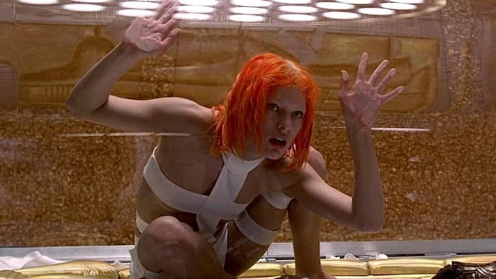 vestuario de Leeloo en El quinto elemento