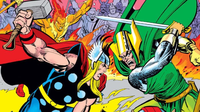 batallas de Thor en marvel