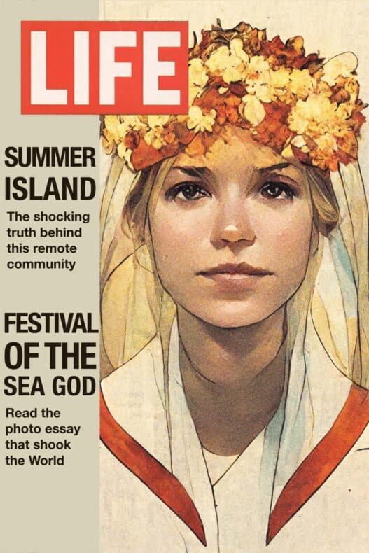 Summer Island - cómic generado por Inteligencia Artificial - portada