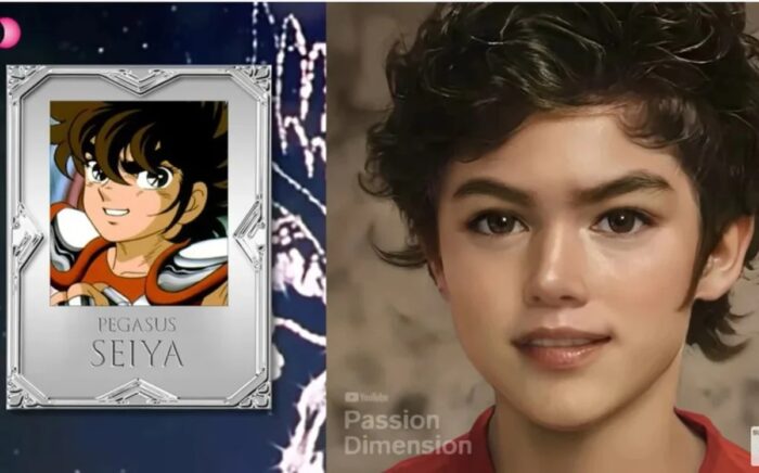 Seiya, de Los Caballeros del Zodíaco, en la vida real según una Inteligencia Artificial