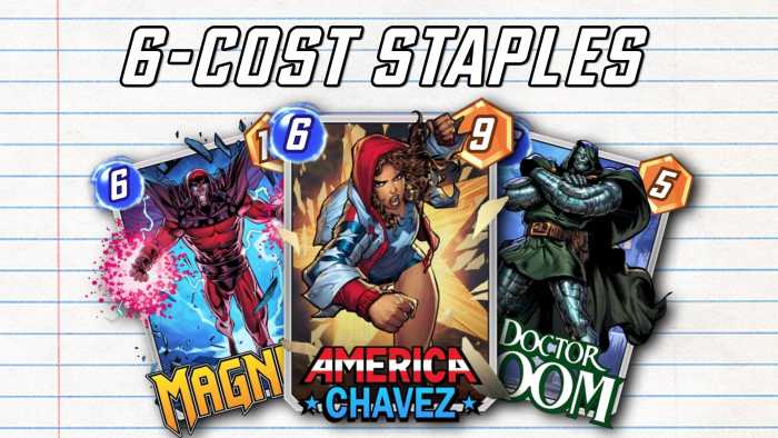 Mejores cartas de coste 6 de Marvel Snap