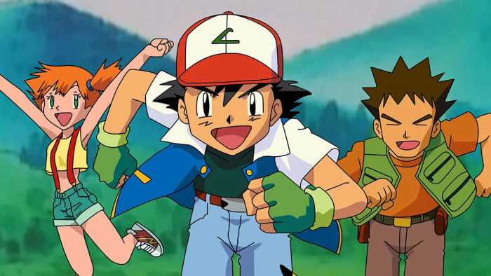 Ash misty brock anime