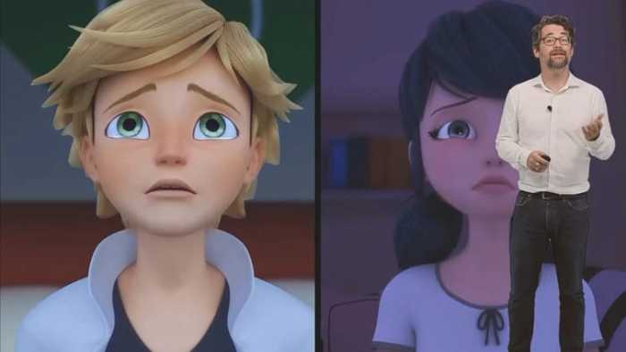 Miraculous Ladybug Marinette Adrián se despiden