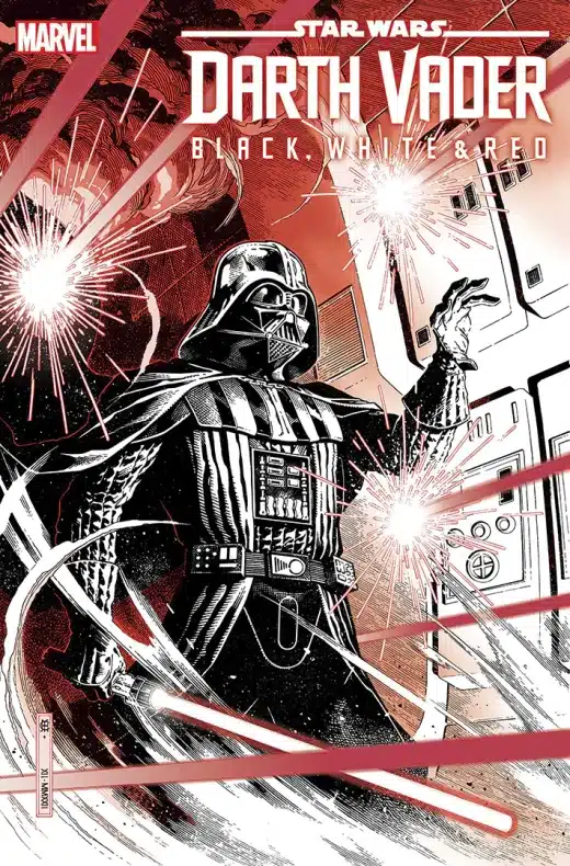 Darth Vader vuelve a los cómics gracias a Jason Aaron y Peach Momoko en Black, White & Red 3 Star Wars Darth Vader Black, White & Red 3