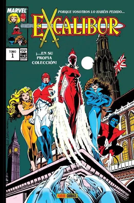 Reseña de Marvel Gold. Excalibur 1 4 Marvel, Marvel Comics, Panini Comics