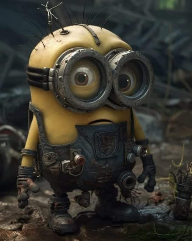 Los Minions postapocalípticos de Midjourney: ¿Sobrevivirán sin la ayuda de Gru?
