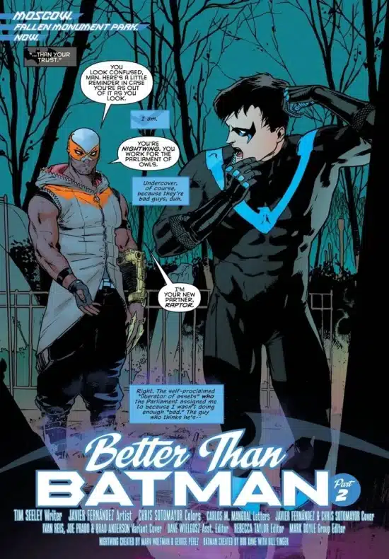 Reseña de Nightwing vol. 1: Mejor que Batman (Renacimiento Parte 1) 2 Batman, DC, DC Comics, ECC Ediciones, Nightwing