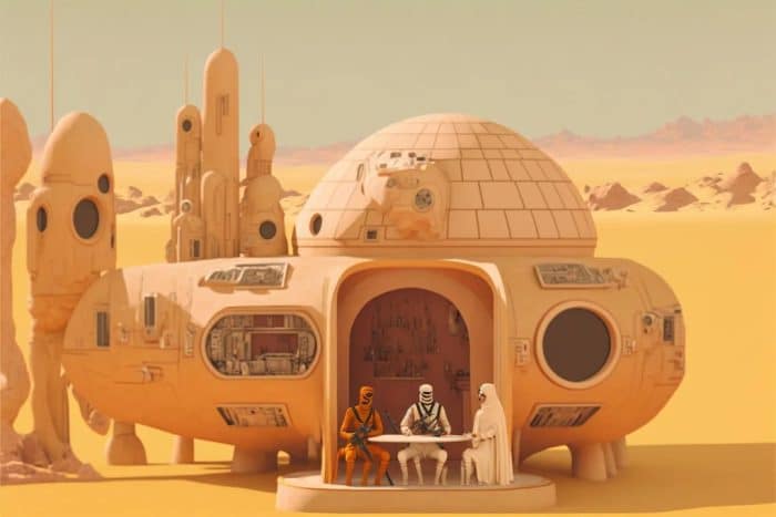 Star Wars - Wes Anderson - Midjourney