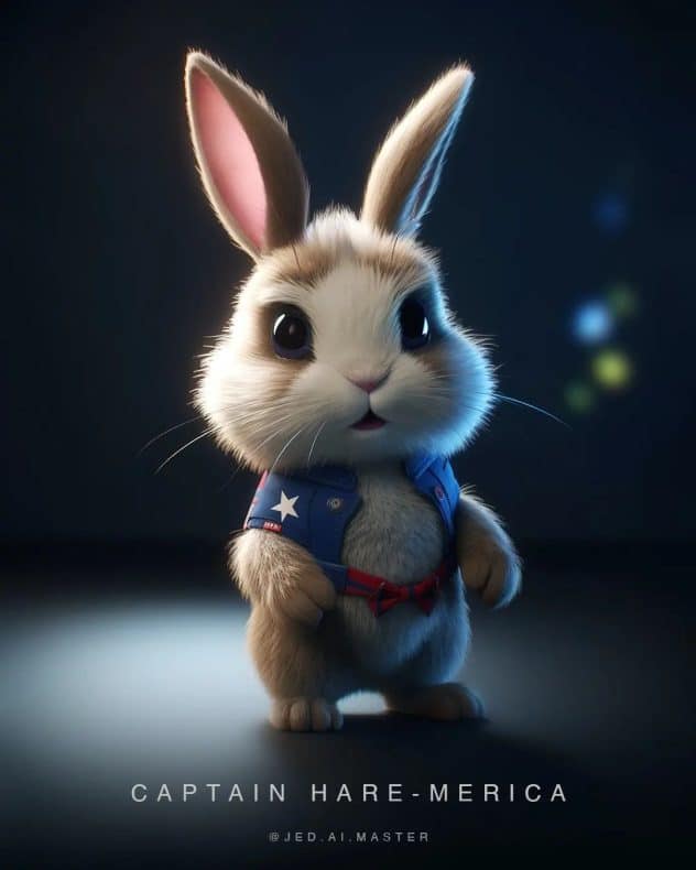 Marvel - Midjourney - Universo Marvel - Conejos Pascua