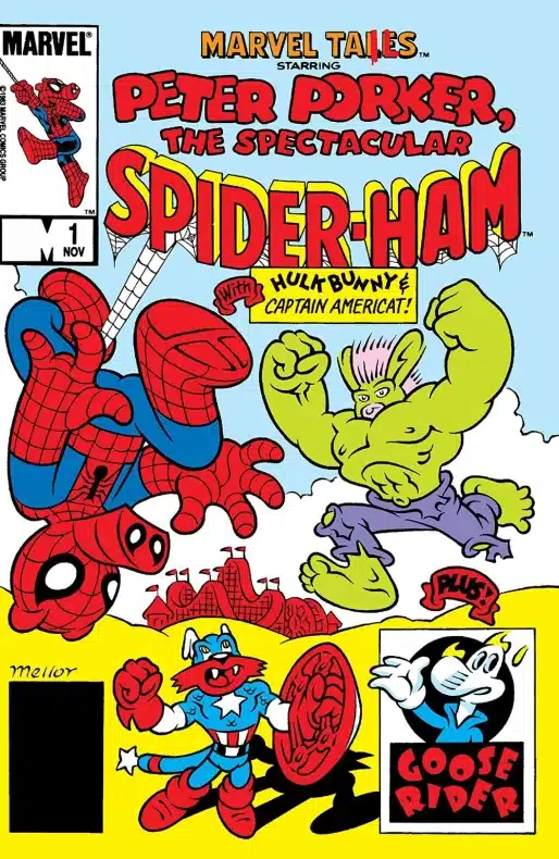 Mark Armstrong, Marvel, Spider-Ham, Spiderman, Steve Skeates, Tom DeFalco