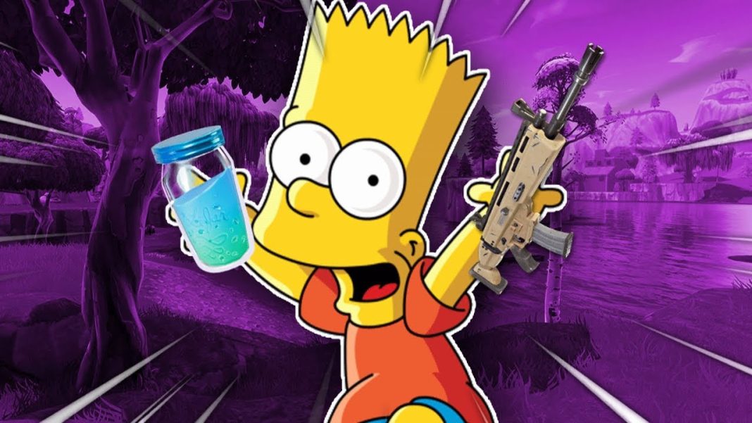 Los Simpson como personajes de Fortnite