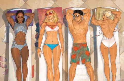 DC presenta su especial de trajes de baño protagonizado por la Liga de la Justicia