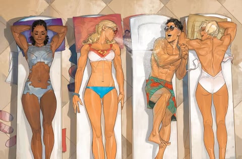 DC presenta su especial de trajes de baño protagonizado por la Liga de la Justicia