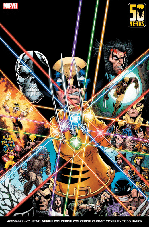 artistas Marvel, historia de Wolverine, Lobezno, portadas variantes Marvel, Wolverine 50 aniversario, Wolverine: Madripoor Knights