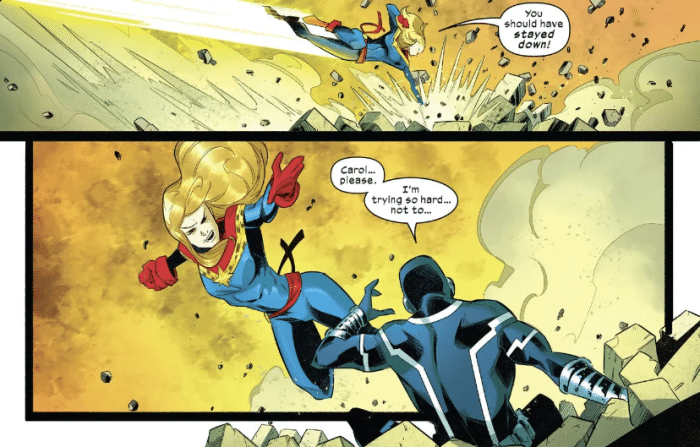 ¿Cómo venció Ciclope a Capitana Marvel en el ring mágico?