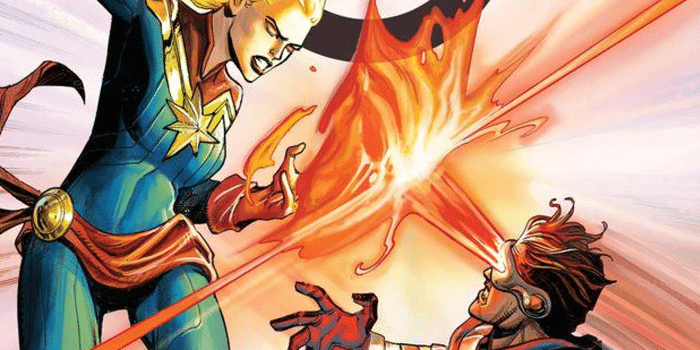 ¿Cómo venció Ciclope a Capitana Marvel en el ring mágico?