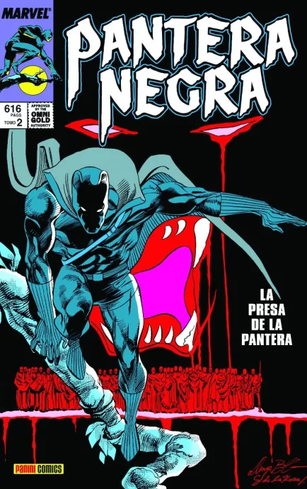 Pantera Negra Marvel Gold