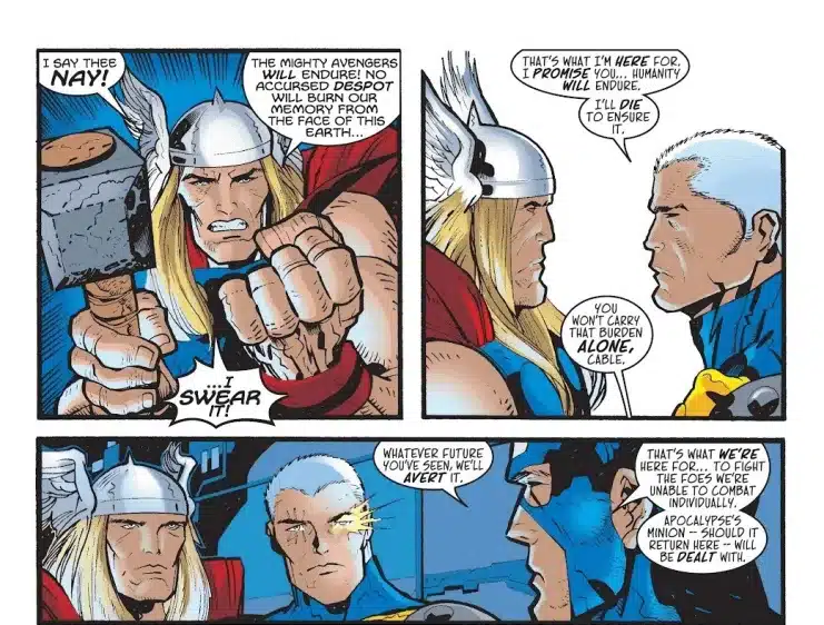enfrentamiento, Marvel, Thor, Vengadores