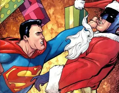 superman y batman navidad