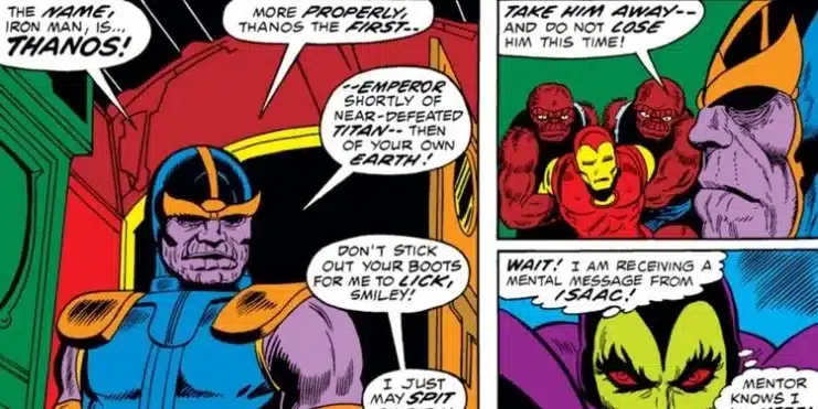 Captain Marvel #26, Iron Man #55, Marvel Comics, Thanos, Universo Marvel