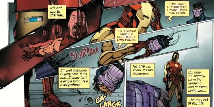 Captain Marvel #26, Iron Man #55, Marvel Comics, Thanos, Universo Marvel