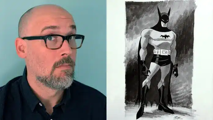 Ed-Brubaker-and-Batman-sketch-Pu Ed Brubaker