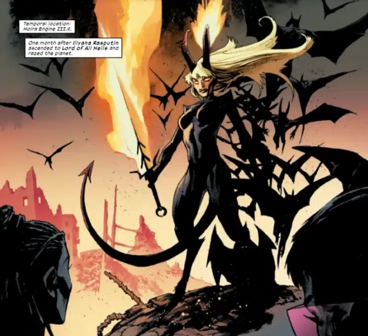 dead x-men, Illyana Rasputin, Marvel Universe, Moira Engine