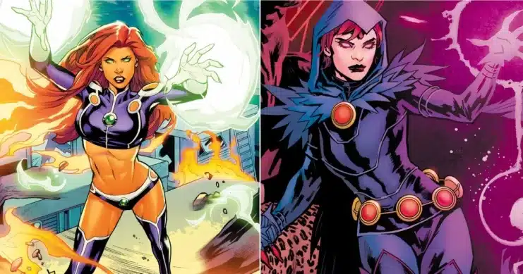 Amistad Superhéroes, Evolución Personajes DC, Starfire DC, Titans Beast World, Wonder Girl Titans