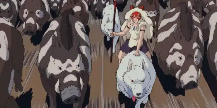 princess-mononoke-wolf-boar-san batallas