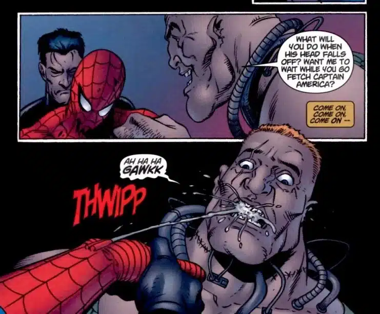 Crítica a superhéroes, Garth Ennis y Marvel, Humor negro en cómics, Spider-Man y Punisher