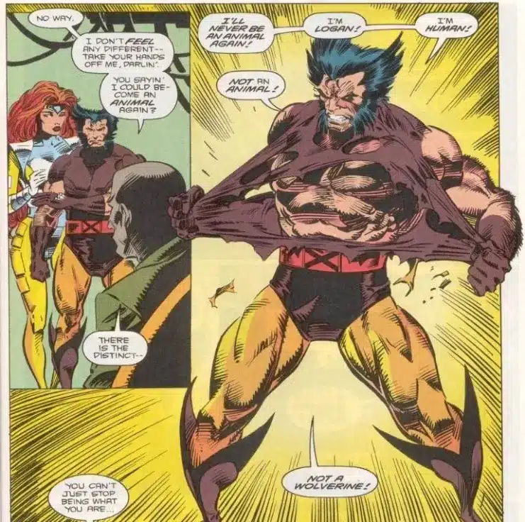 cambio de traje, Jim Lee, traje clásico, Wolverine, X-Men