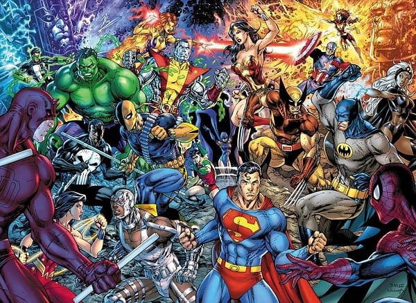Jim Lee publica sus nuevas portadas de DC contra Marvel