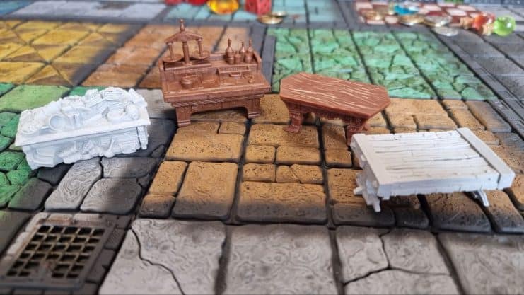 TseuQuest vs Heroquest: escenografía, dados y tokens