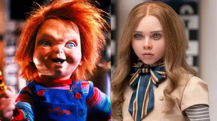 Chucky, Chucky vs M3GAN, crossover de terror, miedo a la tecnología, muñeco diabólico, películas de horror