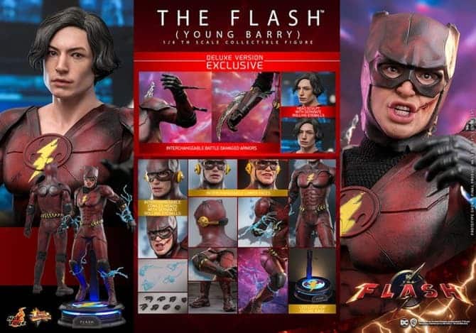 coleccionables The Flash, Ezra Miller controversia, figura Barry Allen, Hot Toys cancelación