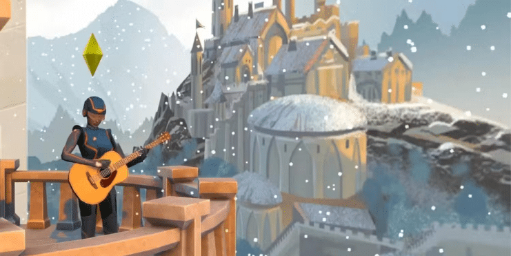 Performance in The Sims 4, Movie Sets, Green Background, The Sims 4, The Sims 4 made famous.