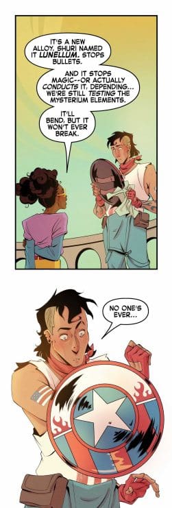 Capitán América recibe una mejora en su escudo gracias a Moon Girl